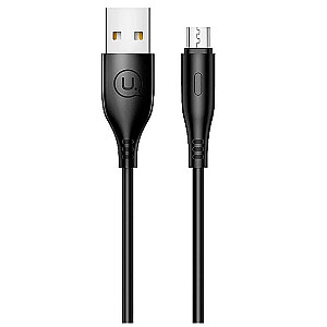 USAMS Apple US-SJ266 U18 Flexi PVC Universal Lightning to USB Data&amp;Fast 2A Charger Round Plug Cable 1m Black