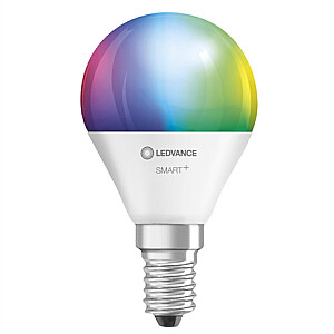 Классическая мини-лампа Ledvance SMART + WiFi, цветная RGBW, многоцветная 40, 5 Вт, 2700-6500K, E14