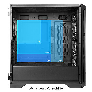 APEX Lumo GA-01 B-L-OP korpuss 4xARGB ventilators