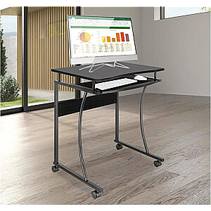 Mobilais datoru galds Techly 600x480mm melns