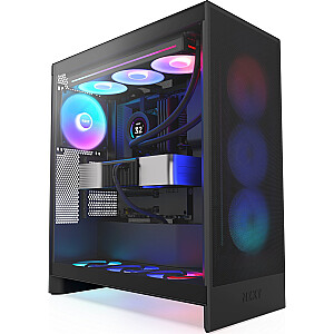 NZXT PC KASTE H7 FLOW RGB MIDI TORŅA LOGS MELNS