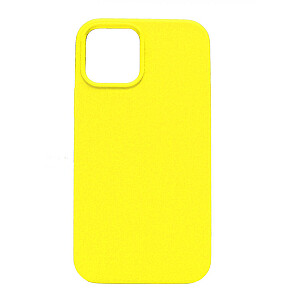 Evelatus Apple iPhone 12/12 Pro Premium Soft Touch Silicone Case Lemon Yellow