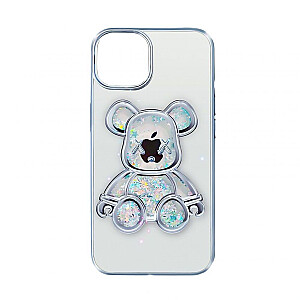 iLike Apple iPhone 11 Silicone Case Print Desire Bear Silver