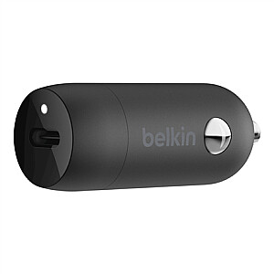 Автомобильное зарядное устройство Belkin USB-C PD BOOST CHARGE, 20 Вт, черное