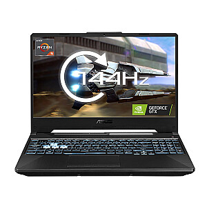 ASUS TUF Gaming A15 FA506NC-HN002W AMD Ryzen™ 5 7535HS Ноутбук 39.6 см (15.6") Full HD 8 ГБ DDR5-SDRAM 512 ГБ SSD NVIDIA GeForce RTX 3050 Wi-Fi 6 (802.11ax) Windows 11 Home Черный