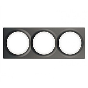 Fibaro Triple Cover Plate, Black