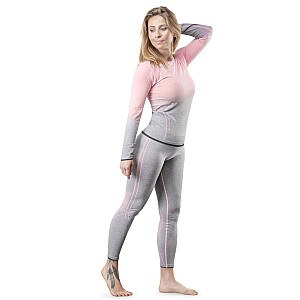 Sieviešu termoveļas komplekts Spokey Flora (L/XL) pink/grey