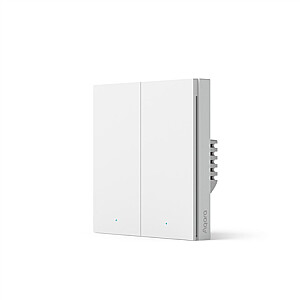 Aqara Smart wall switch H1 (no neutral, double rocker) WS-EUK02	 White