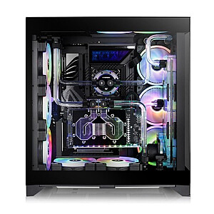 CTE E600 MX Tempered Glass Case, stikla sānu - Melns