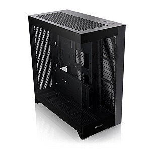 CTE E600 MX Tempered Glass Case, stikla sānu - Melns