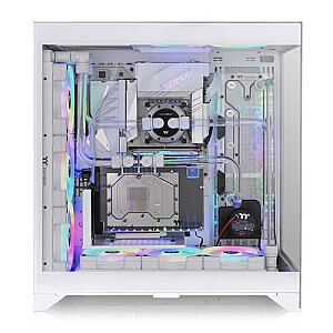 CTE E600 MX Tempered Glass korpuss, stikla sānu - sniegs