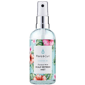 FLORA&CURL Кокосово-мятный спрей для освежения кожи головы mgiełka do włosów 100ml