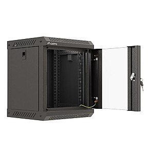 Настенный монтажный шкаф для установки 10 дюймов 6U 300x300 черный
