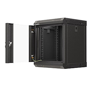 Настенный монтажный шкаф для установки 10 дюймов 6U 300x300 черный