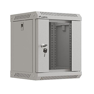 Настенный монтажный шкаф 10 дюймов 6U 300x300 серый