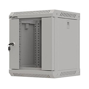 Настенный монтажный шкаф 10 дюймов 6U 300x300 серый