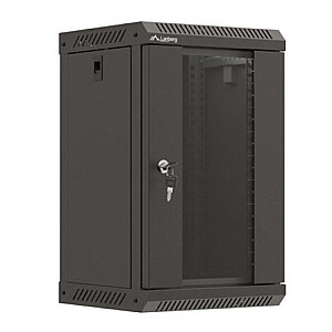 Настенный монтажный шкаф 10 дюймов 9U 300x300 черный