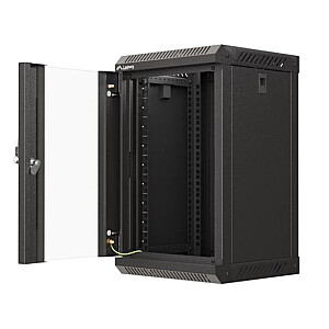 Настенный монтажный шкаф 10 дюймов 9U 300x300 черный