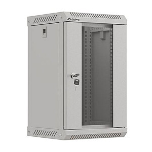 Настенный монтажный шкаф 10 дюймов 9U 300x300 серый