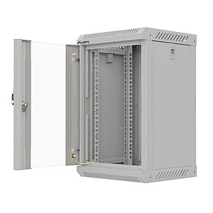Настенный монтажный шкаф 10 дюймов 9U 300x300 серый