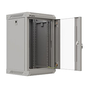 Настенный монтажный шкаф 10 дюймов 9U 300x300 серый