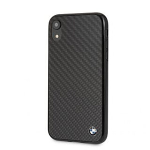 BMW Apple iPhone XR Signature Hard Case Real Carbon Black