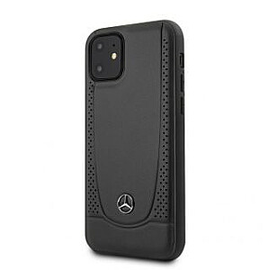 Mercedes-Benz iPhone 11 Leather Hardcase Perforation Black