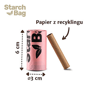 STARCHBAG BIO компостируемые пакеты для собачьих экскрементов лиловые – 8x15 шт.
