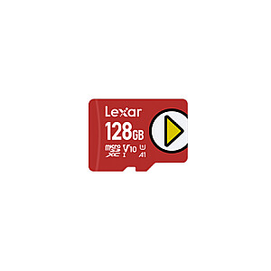 Lexar UHS-I MicroSDXC, 128 ГБ, флэш-память класса 10, красный, A1, V10, U1, 150 МБ / с