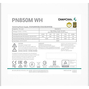 Deepcool PN850-M WH barošanas avots