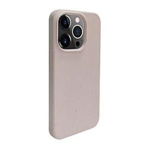 iLike Apple iPhone 14 Pro Max Silicone plastic case Eco Print Design Beige