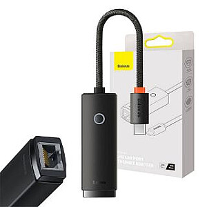 Baseus Baseus Lite Series USB-C к RJ45 сетевой адаптер, 100Mbps (черный)