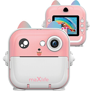 Maxlife MXPC-100 PINK Bērnu fotokamera ar printēšanas funkciju 