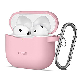 Tech-Protect Apple AIRPODS 4 DUSTY SILICONE HOOK Case Pink