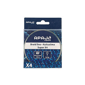 Pītā aukla Apaja Super X4 150m 0.10 mm 3.6kg 632176