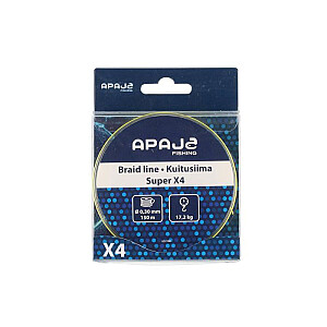 Pītā aukla Apaja Super X4 150m 0.30 mm 17.2kg 632180