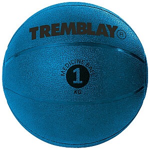 Весовой мяч Медицинский мяч 1кг D17,5см Синий для метания