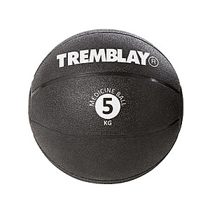 Весовой мяч Медицинский мяч 5 кг D 27,5 см Черный для метания