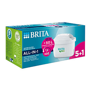 BRITA ALL-IN-1 MXPRO FILTRA KĀRTRIDŽS 5+1, (1IEPAK.= 6GAB.), BRITA