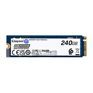 Kingston SSD | DC2000B | 240 GB | SSD form factor M.2 2280 | Cietā diska saskarne PCIe NVMe Gen 4.0 (x4) | Lasīšanas ātrums 4500 MB/s | Rakstīšanas ātrums 400 MB/s