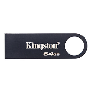 Kingston DataTraveler SE9 G3 | 64 GB | USB 3.2 | Tumši niķelis