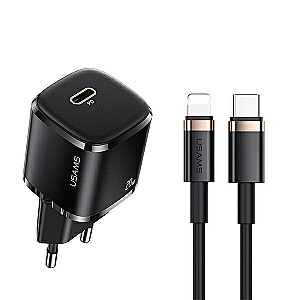 1 x USB-C T36 20 W maiņstrāvas lādētājs + Lightning PD3.0 ātrās uzlādes kabelis