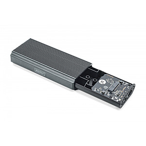 USB 4.0 Type C korpuss M.2 NVMe SSD 40 Gbps alumīnija, bez instrumentiem