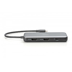 USB Type C док-станция 8 портов 2x HDMI 4K/60Hz PD 3.0