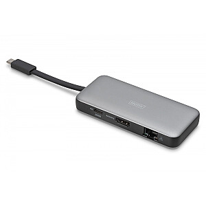 Ceļojumu dokstacija USB Type C 7-porti HDMI 4K/60Hz PD 3.0