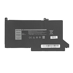 Аккумулятор Mitsu DJ1J0 C27RW для Dell Latitude 7280 7290 7380 7390 7480 7490 - 11.4V 3000 мАч (34 Втч) 11.4V