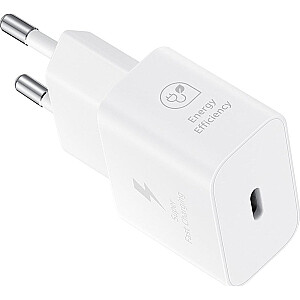 Samsung lādētājs Samsung EP-T2510NWEGWW GaN USB-C 25W SFC - balts