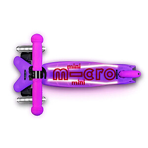 Самокат Mini Micro Deluxe Glow LED Plus Frosty Pink