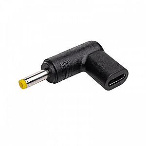 Adapteris AK-ND-C04 4.0 X 1.7MM spraudnis universālajam USB-C barošanas avotam / 4.0 X 1.7MM