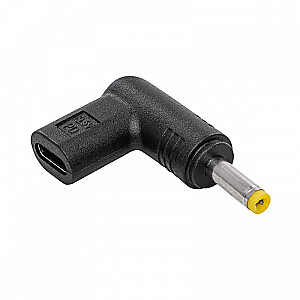 Adapteris AK-ND-C04 4.0 X 1.7MM spraudnis universālajam USB-C barošanas avotam / 4.0 X 1.7MM